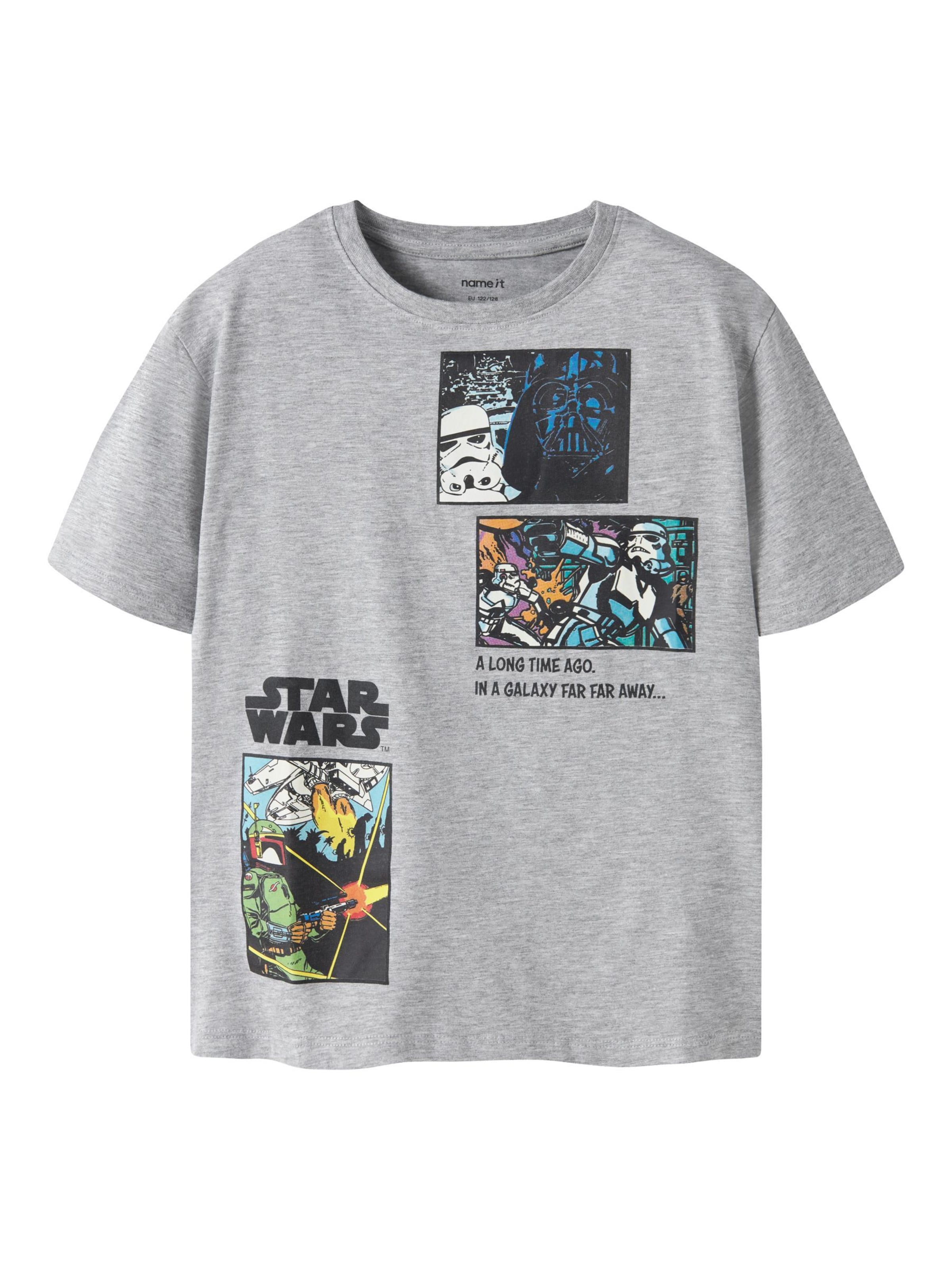 NAME IT - Camiseta 'Star Wars' en gris: frente