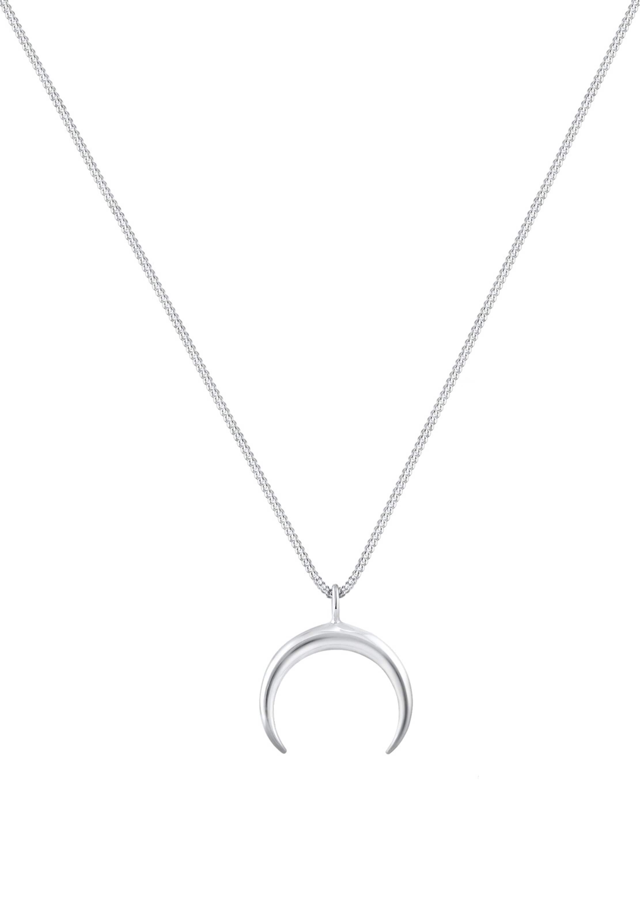 ELLI - Colar 'Halbmond' em prata: frente