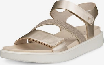 ECCO Sandals in Gold: front