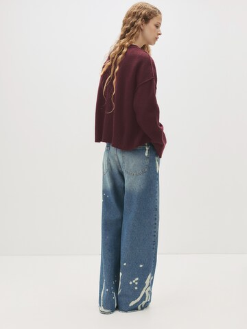 Pull&Bear Strickjacke in Rot