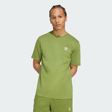 ADIDAS ORIGINALS - Camiseta 'Trefoil Essentials' en verde: frente