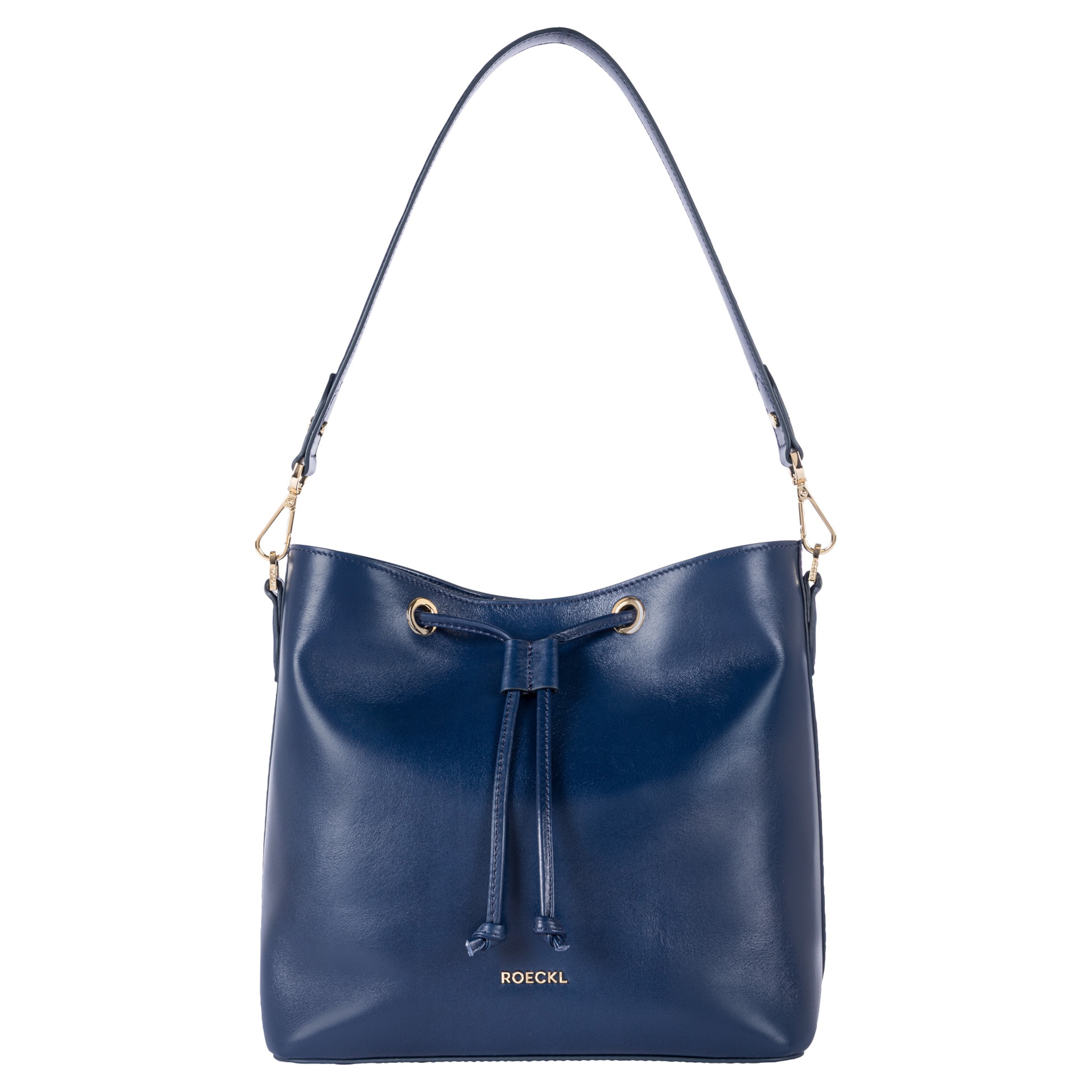 Borsa a spalla ' Pitti medium ' di Roeckl in blu: frontale