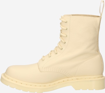 Dr. Martens Lace-Up Ankle Boots in Beige