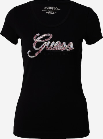 Maglietta di GUESS in nero: frontale