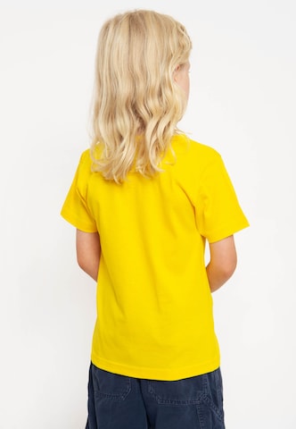 LOGOSHIRT Shirt 'Langstrumpf & Herr Nilsson' in Yellow