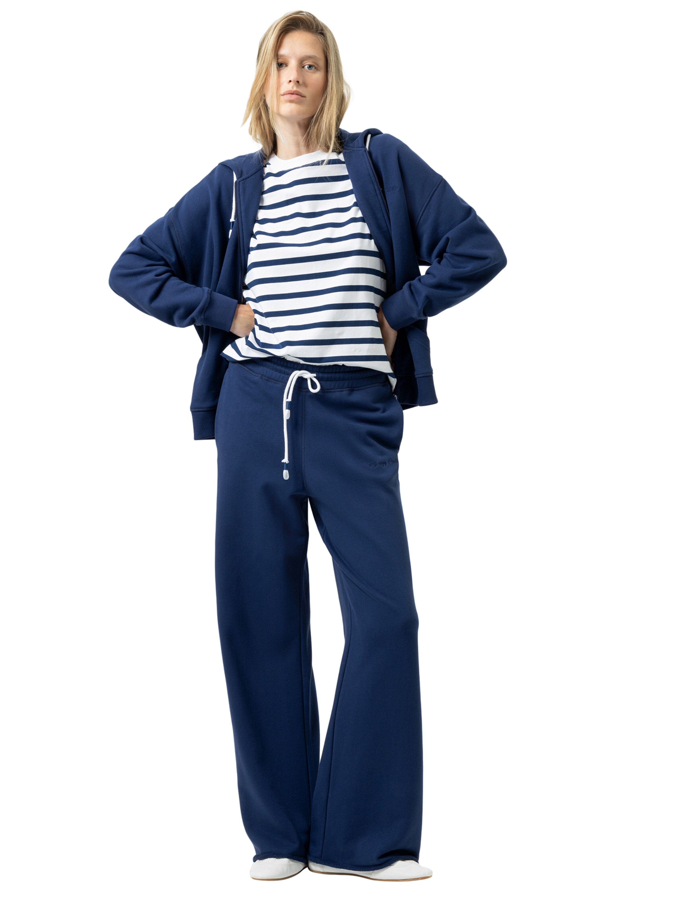 Mey Sweatjacke 'Mellow Cotton' in Blau