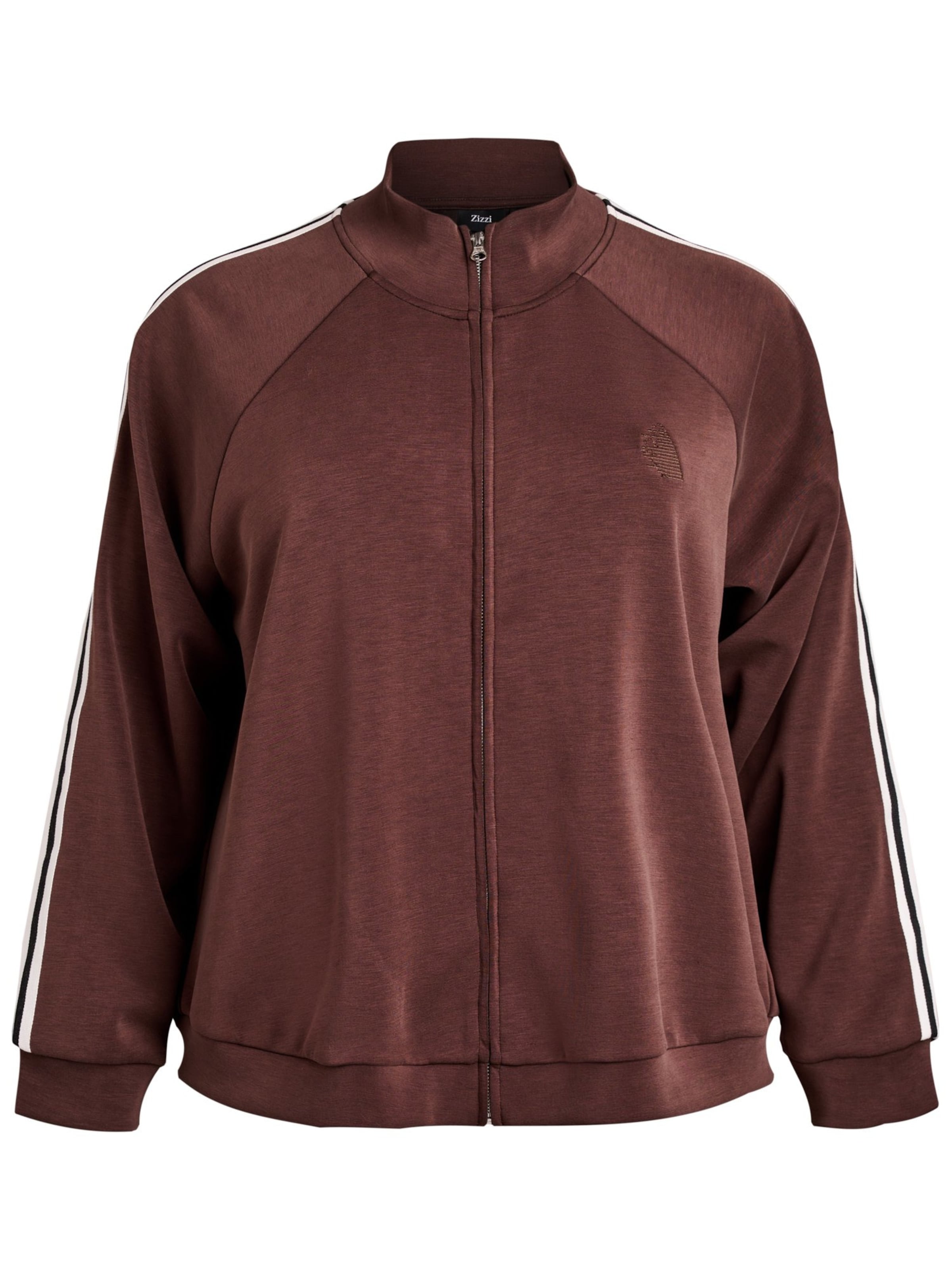 Active by ZizziGornji dio trenirke 'Avilla' - smeđa boja: prednji dio