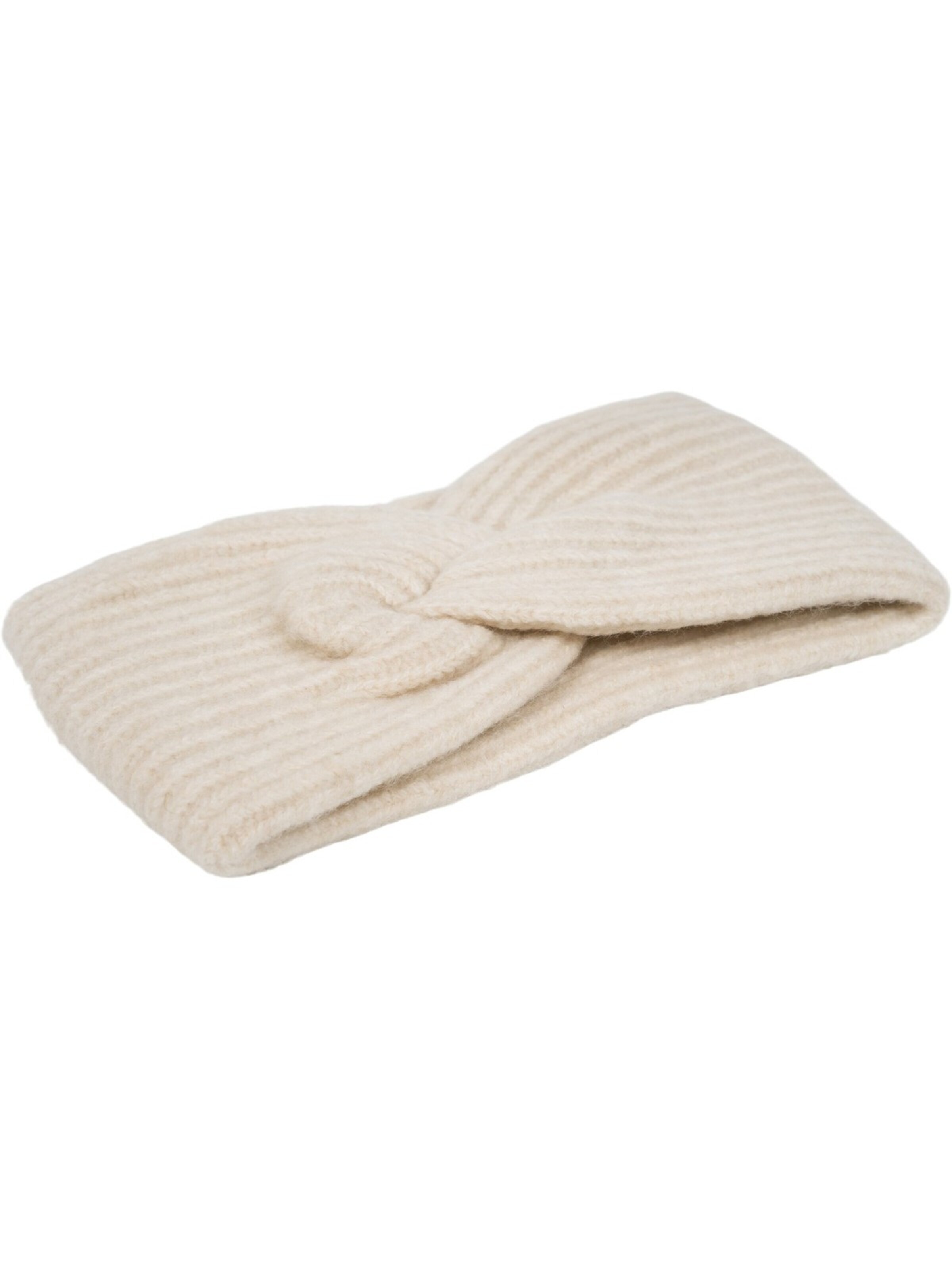 styleBREAKER Headband 'Strick Stirnband Rippenmuster Twist Knoten' in Beige