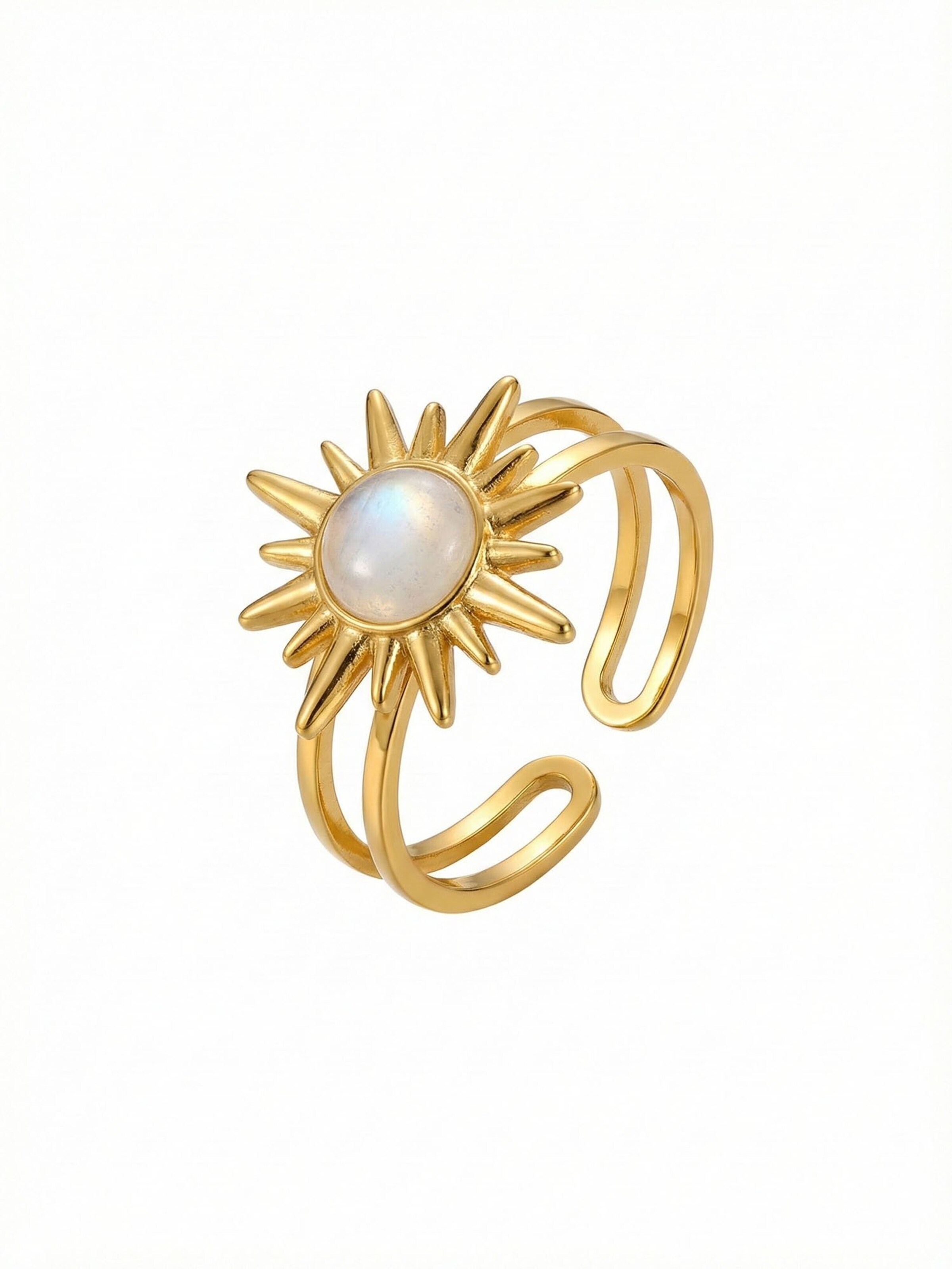 Nemomatheo Ring 'Aurora Sole'‌‌‌‌ in Gold: Vorderseite