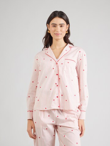 ETAM Majica za spanje 'Battito' | rdeča barva: sprednja stran