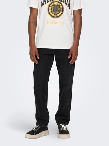 Only & Sons Regular Jeans 'ONSEdge' in Black: front