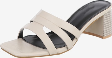 Ital-Design Pantolette in Beige: Vorderseite