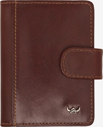 GOLDEN HEAD Wallet in Brown: front