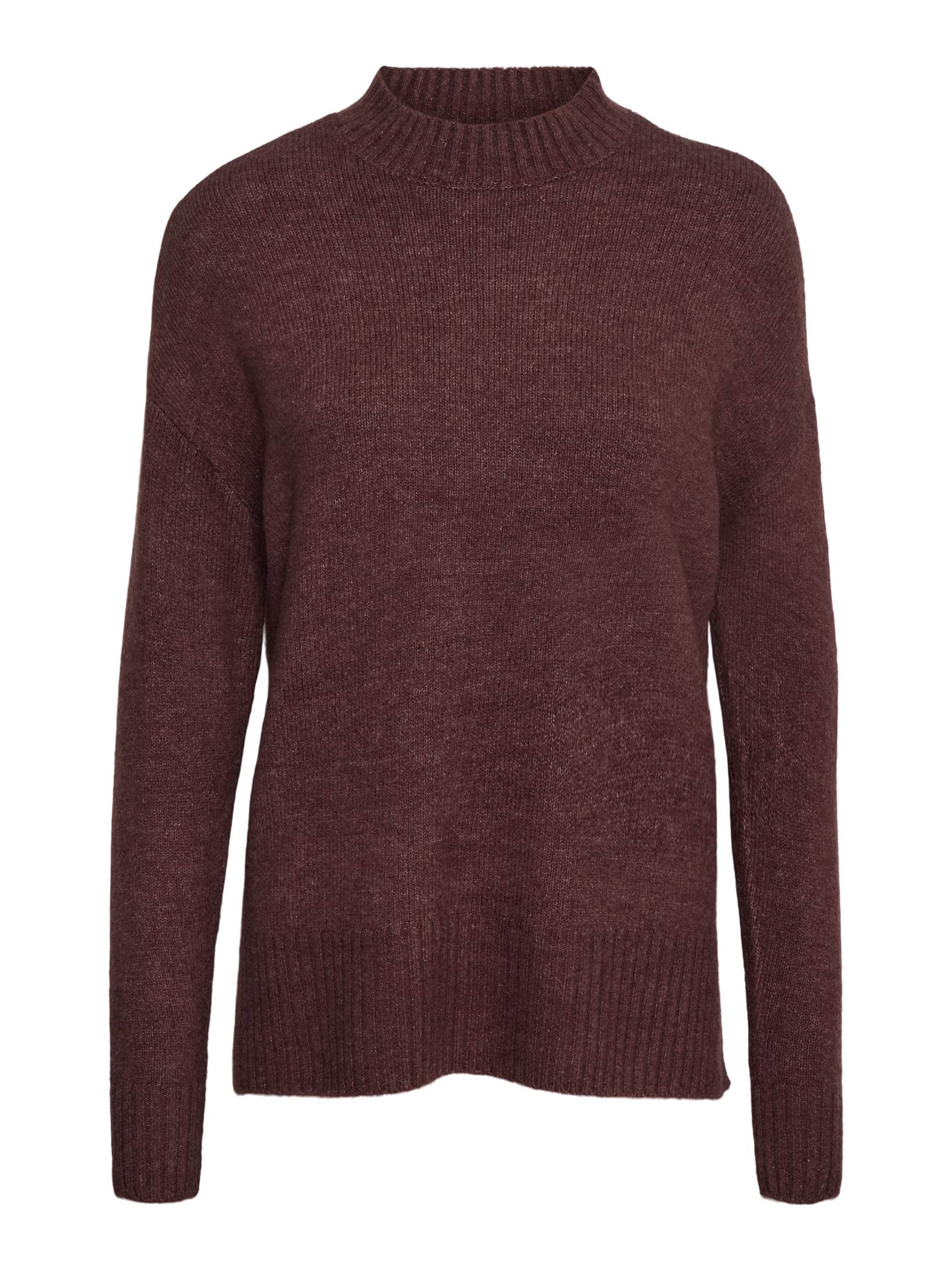 VERO MODA Sweater 'Lefile' in Brown: front