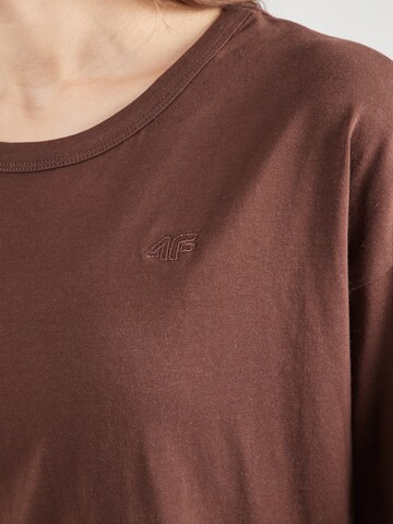 4F - Camiseta funcional en marrón