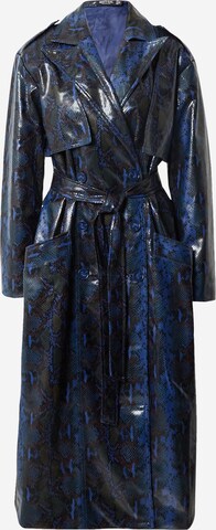 Nasty Gal Between-seasons coat in Blue: front