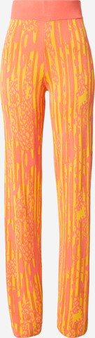 DELICATELOVE Regular Trousers 'LULA WOOD' in Yellow: front