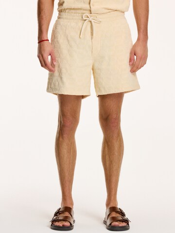 Shiwi Regular Shorts 'Geo' in Beige: predná strana