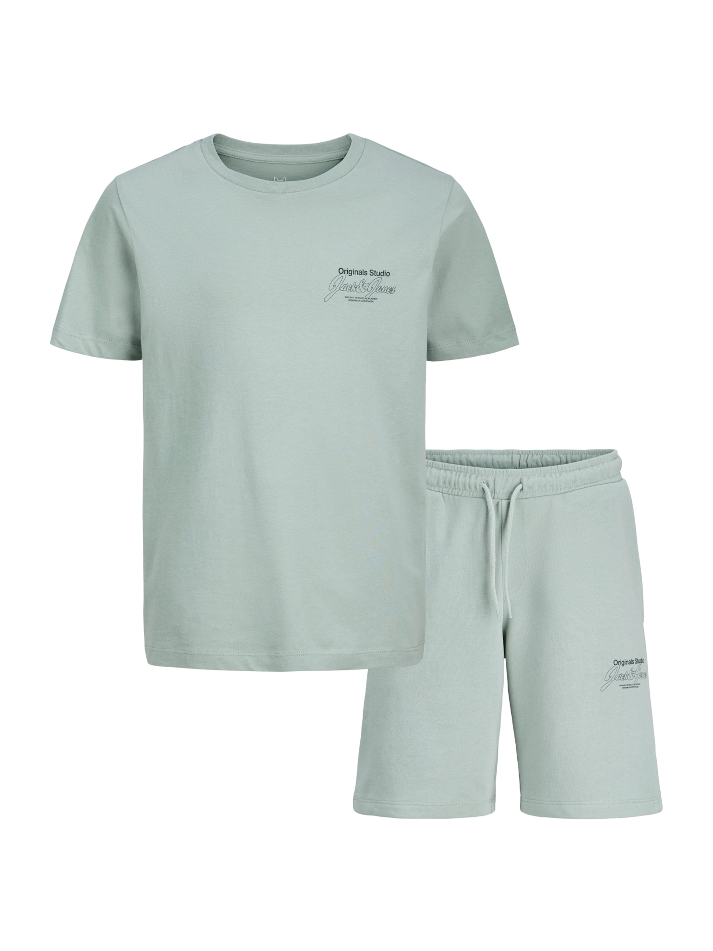 Jack & Jones Junior - Conjunto 'JJNIKO' en verde: frente