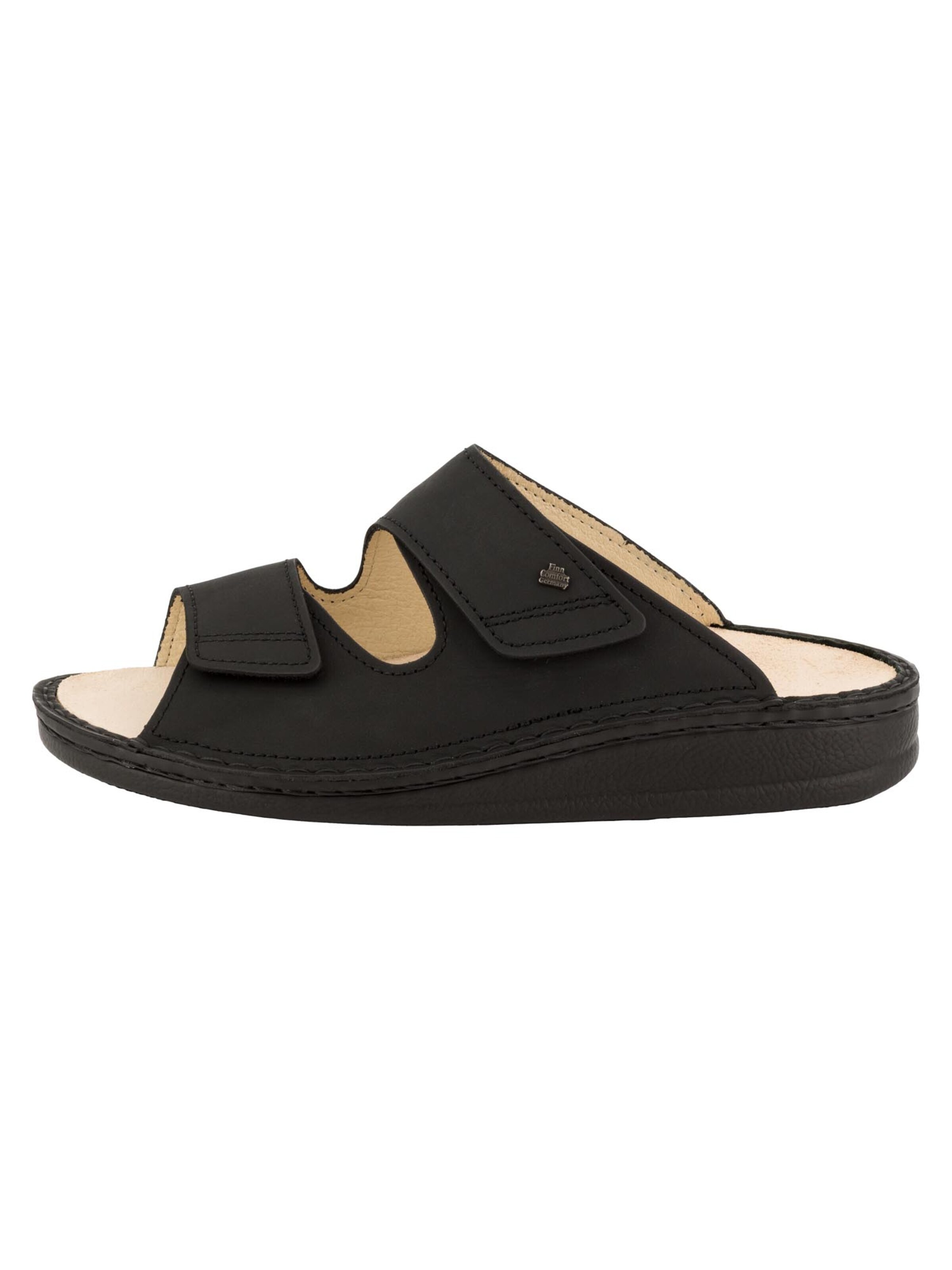 Finn Comfort Mules 'RIAD' in Black: front