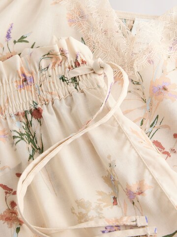 Next - Pijama de pantalón corto en beige