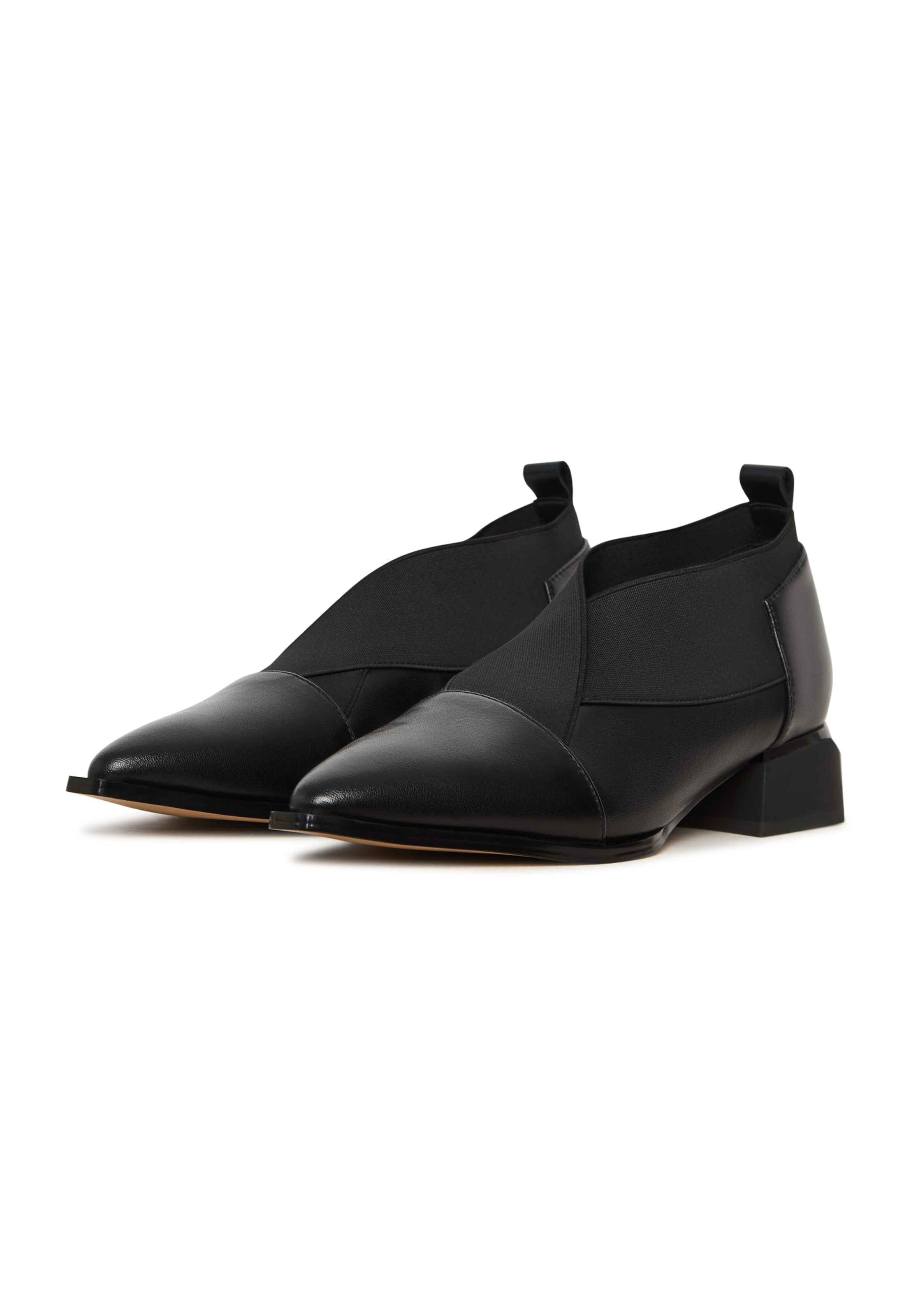 CESARE GASPARI Slipper in Schwarz