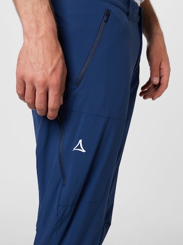 Schöffel Regular Outdoor trousers 'Hestad' in Blue