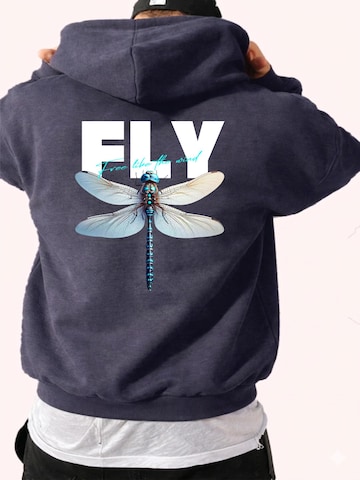 RMK Sweatshirt 'Fly Libelle'‌‌‌‌‌‌‌‌‌‌ in Grau