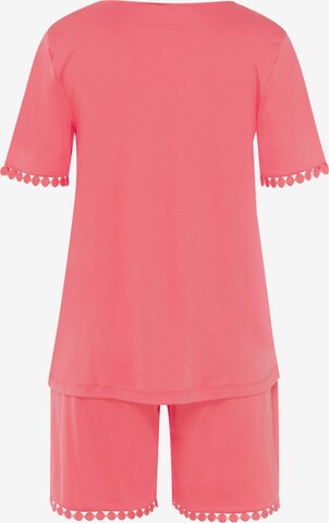 Hanro Korte pyjama ' Rosa ' in Roze