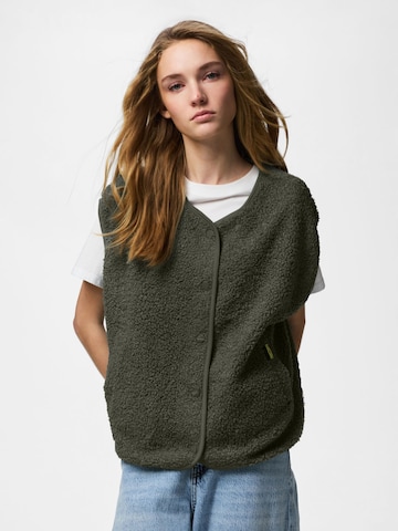 PIECES Vest 'PCKatty' in Green: front