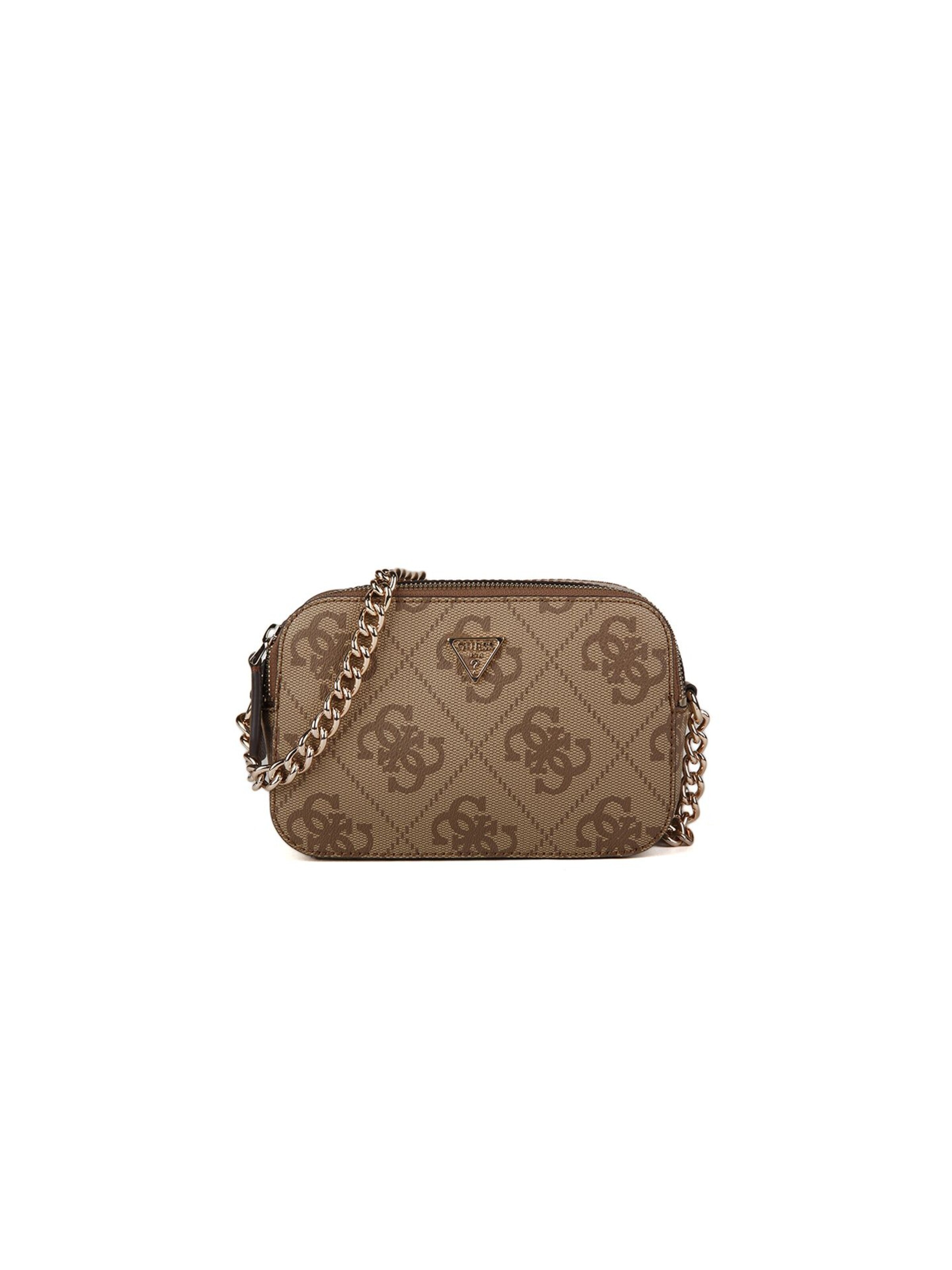 GUESS - Bolso de hombro 'Noelle' en marrón: frente