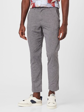 Regular Pantalon chino Abercrombie & Fitch en gris : devant