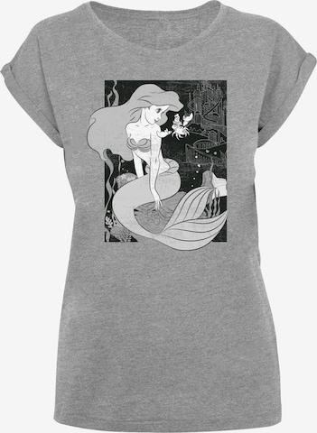 F4NT4STIC T-Shirt 'Disney Girls The Little Mermaid' in Grau: Vorderseite