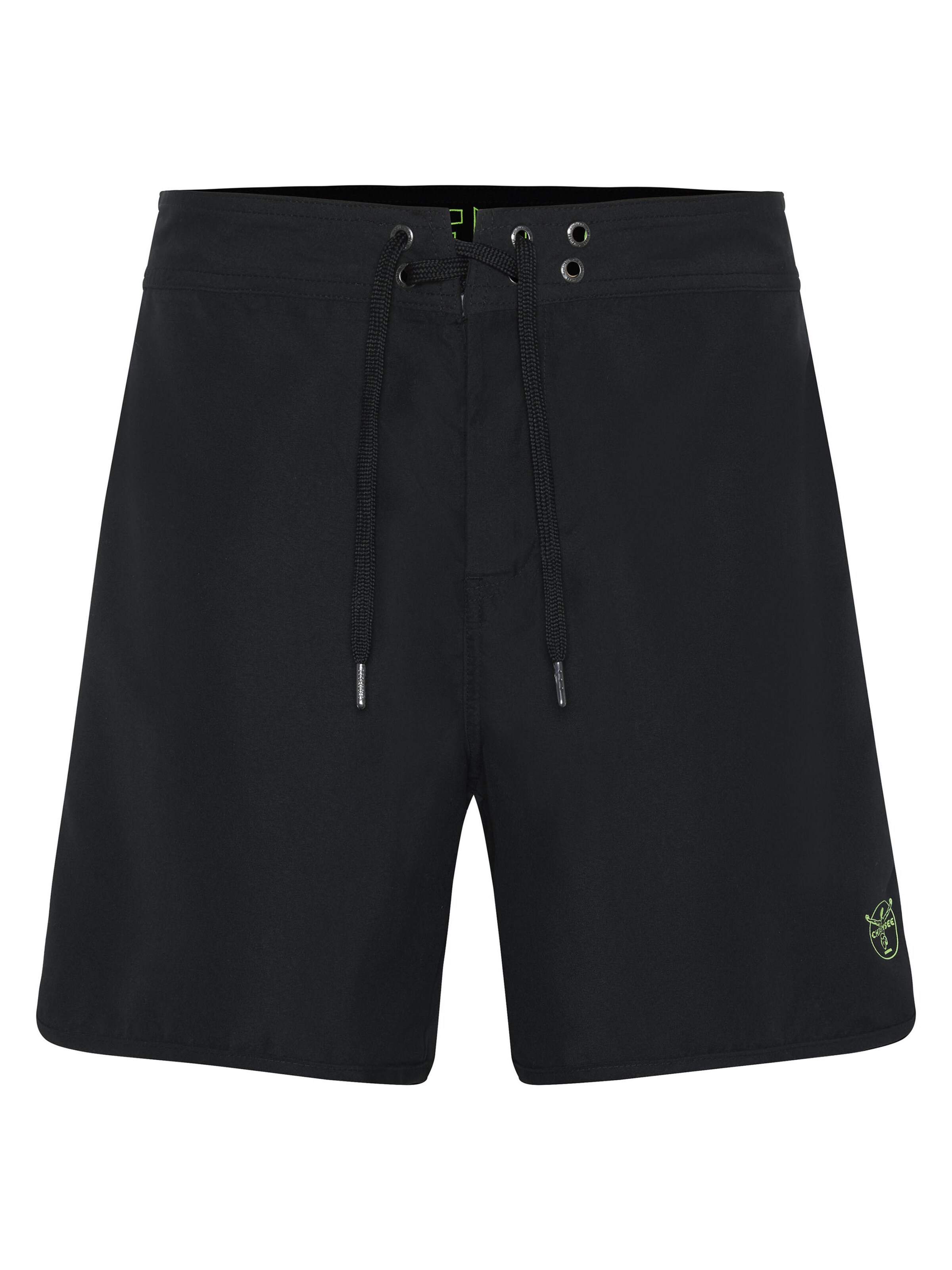 CHIEMSEE Board Shorts in Black: front