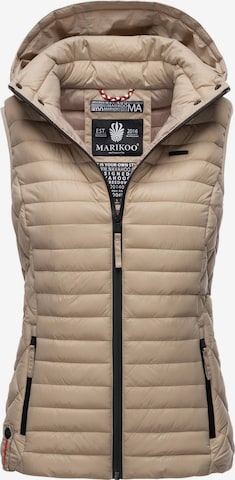 MARIKOO Vest 'Hasenpfote' in Brown: front