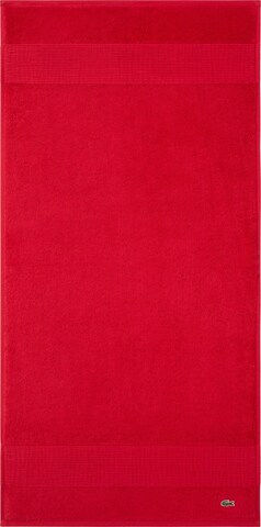 LACOSTE Towel 'LE CROCO' in Red: front