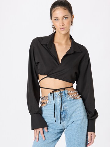 Misspap Blouse 'Miss Joslin' in Black: front