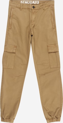 STACCATO Tapered Broek in Beige: voorkant