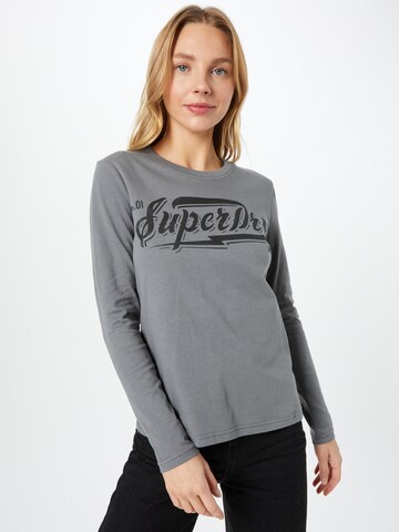 Superdry Shirt 'Boho' in Grey: front