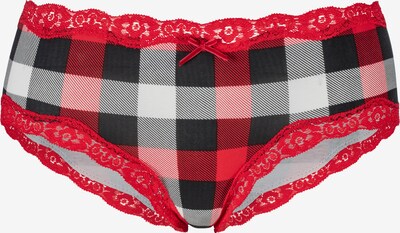 LASCANA Cueca em vermelho / preto / branco, Vista do produto