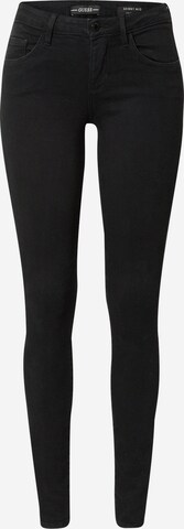 Skinny Jean 'Annette' GUESS en noir : devant