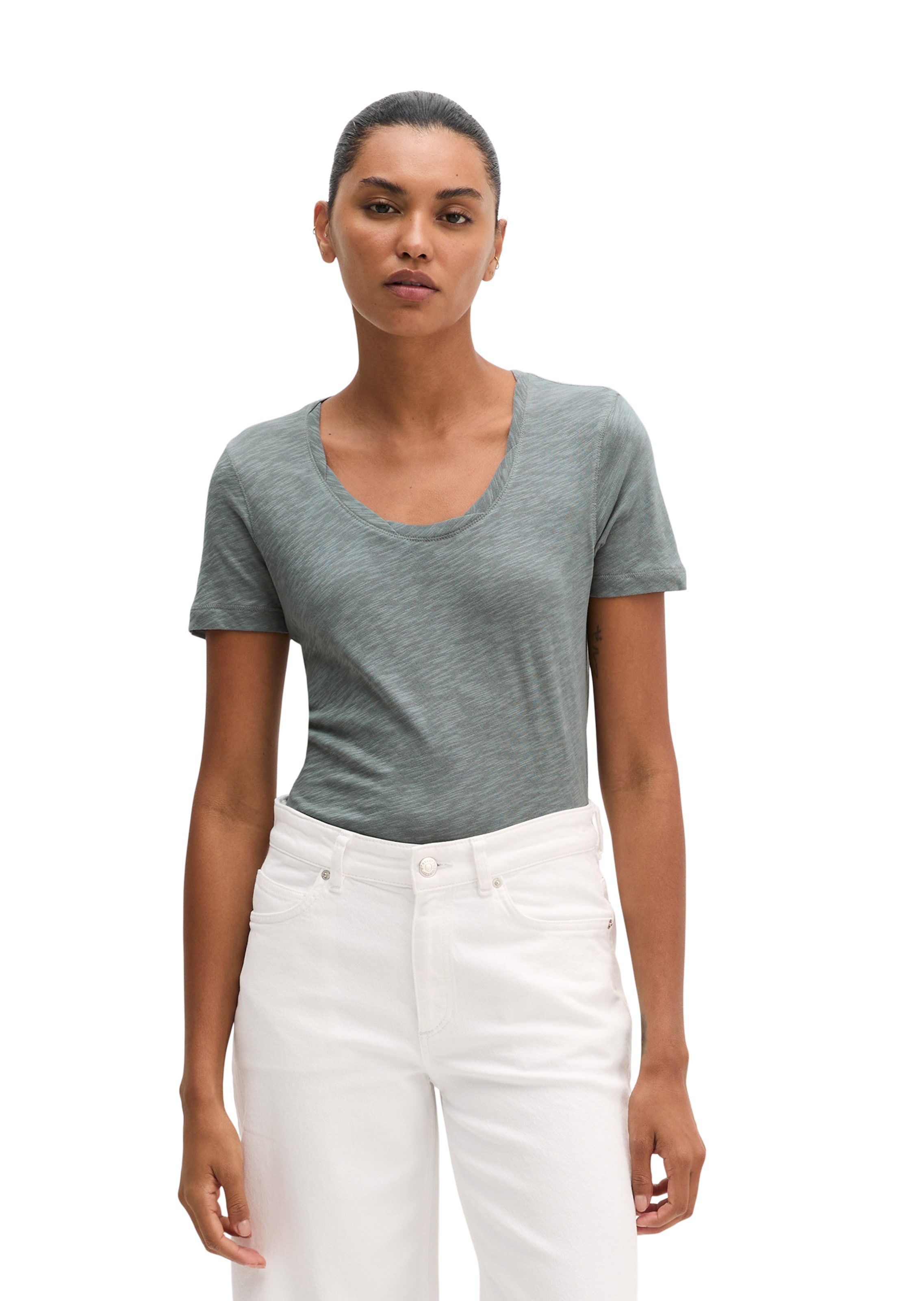 Marc O'Polo Shirt in Grey: front