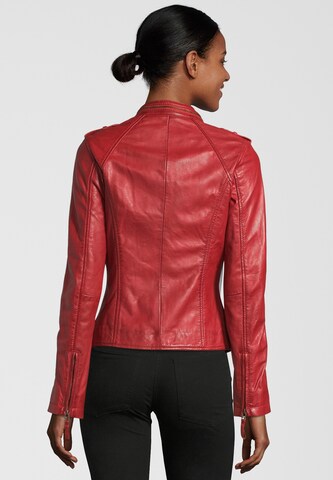 Apple of Eden Lederjacke 'DONUT' in Rot