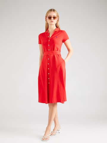 Polo Ralph Lauren - Vestidos camiseiros em vermelho