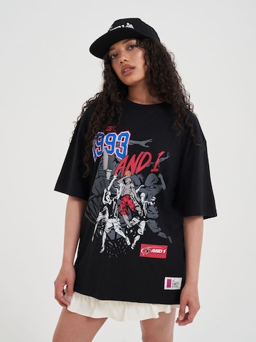 AND1 T-Shirt in Schwarz: Vorderseite