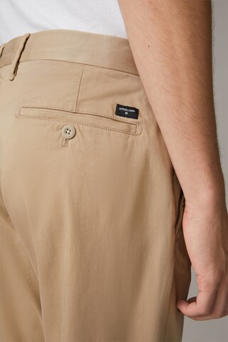 STRELLSON Slimfit Broek 'Code' in Beige