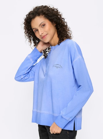 Sweat-shirt heine en bleu