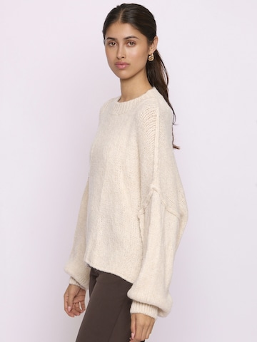 Lilavie Strickpullover ' L ' in Beige