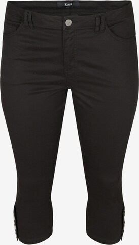 Zizzi Skinny Jeans 'AMY' in Schwarz: predná strana