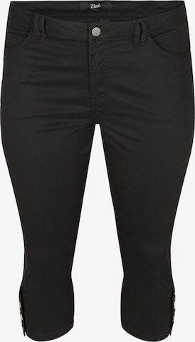 Zizzi - Skinny Calças de ganga 'AMY' em preto: frente